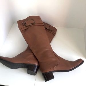 Tahari Kaley Brown Leather Boots